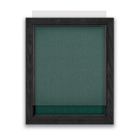 United Visual Products Indoor Enclosed Combo Board, 72"x36", Gold Frame/Black Porc & Keylime UVCB7236G-BLKPORC-KEYLIME